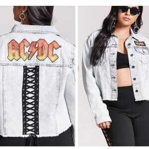 AC/DC Denim Lace-Up Jacket